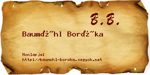 Baumöhl Boróka névjegykártya